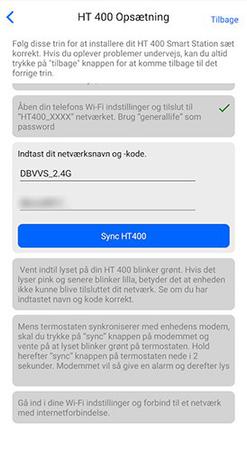 List alle netværk under HT400 opsætning