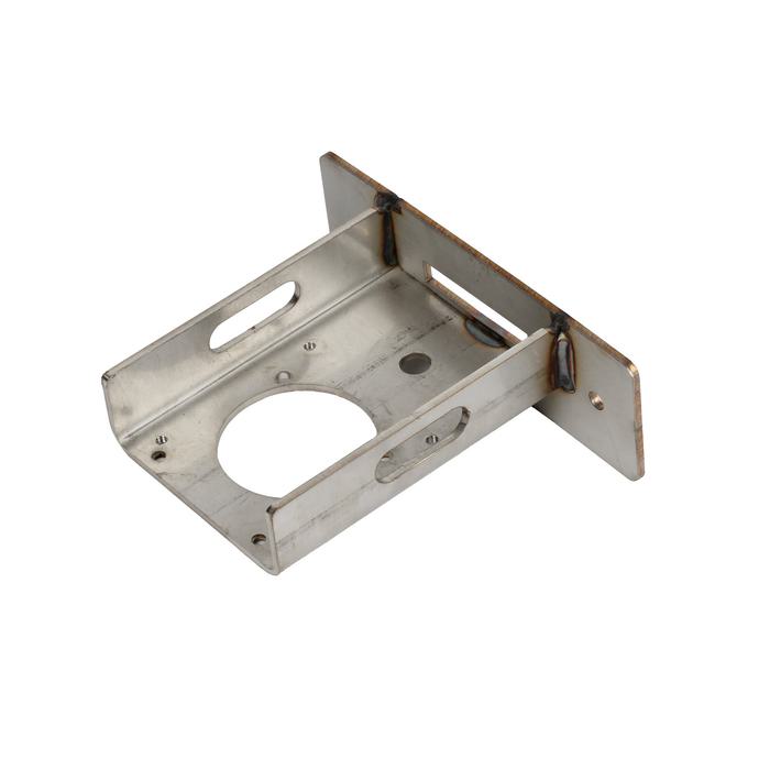 Fastgørelsesplade for motor til brænderrens