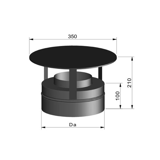 Regnhætte inkl. spændebånd