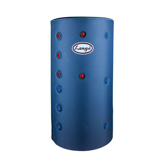 Isoleret akkumuleringstank med sanitetsspiral, 100 liter