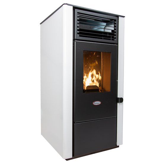 Hvid Lory Langå pilleovn front