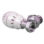 Termostatventil 3/4" Giaco mini rundt hoved