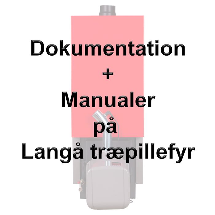 Dokumentation + manualer på Langå træpillefyr