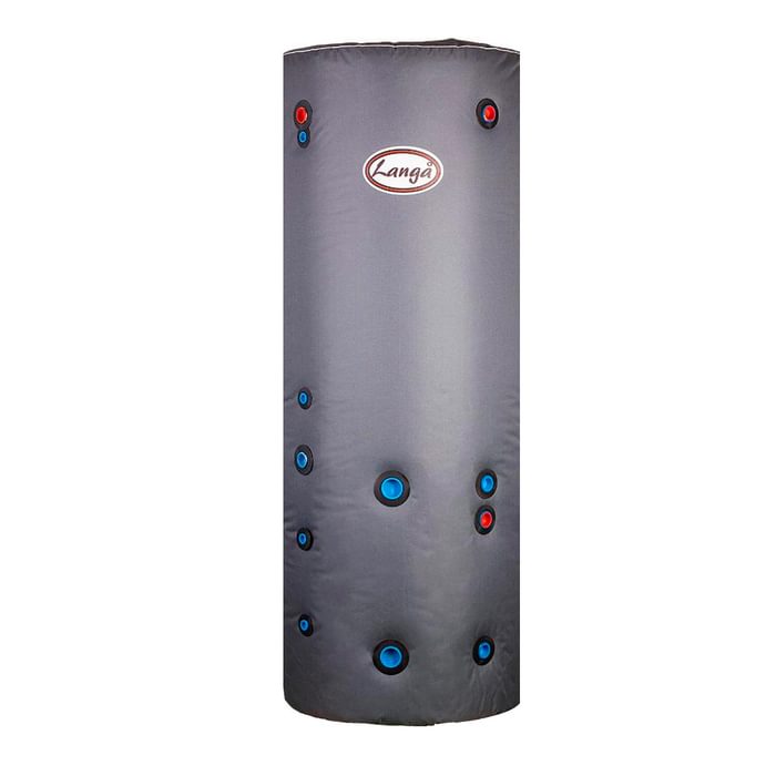 Dobbelt akkumuleringstank - 50+120 liter med sanitetsspiral