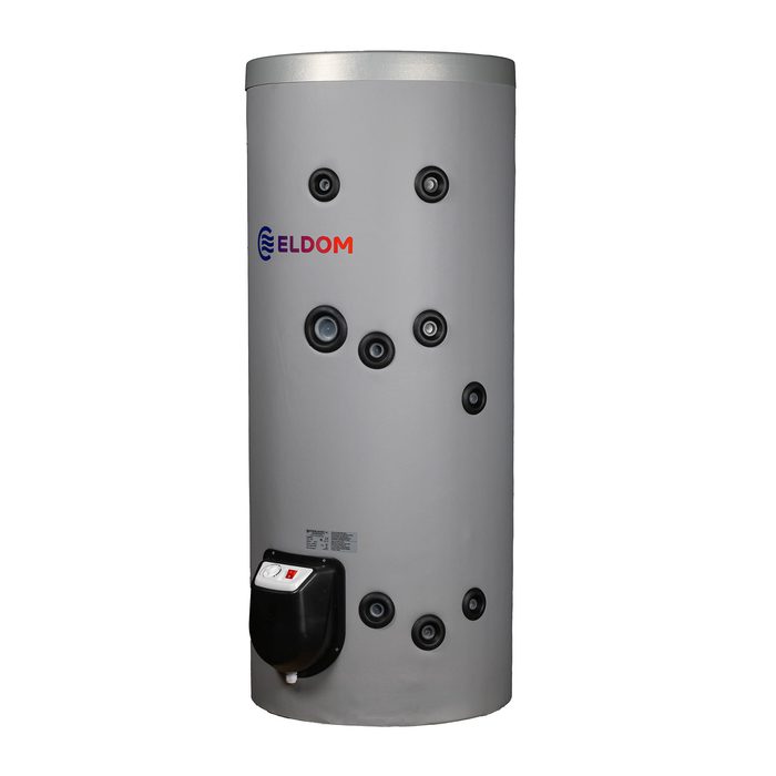 Combi varmtvandsbeholder 200 L - Fritstående med 1 spiral