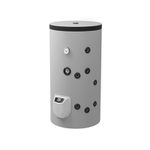 Fritstående combi varmtvandsbeholder med 1 spiral og elektronisk kontrol, 150 liter