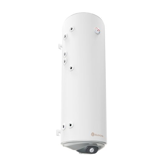 Solvarmebeholder væghængt med 2 spiraller, 150 liter